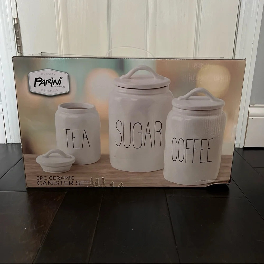 Parini 3 piece Canister set NWT